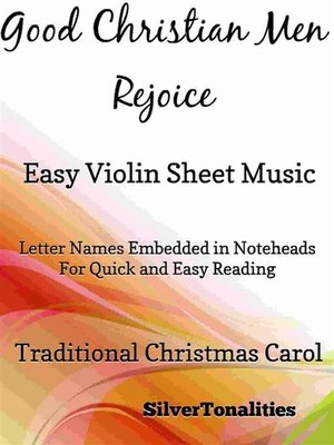 cover image of Good Christian Men Rejoice Easy Violin Sheet Music